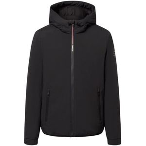 Ecoalf, Heren, Jassen, Zwart, Maat: L Poliester,