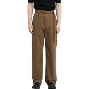 Dries Van Noten, Heren, Broeken, Bruin, Maat: L