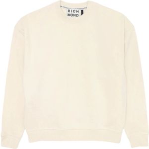 John Richmond, Heren, Sweatshirts & Hoodies, Wit, Maat: M Katoen,