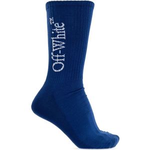 Off White, Heren, Ondergoed, Blauw, Maat: M Katoen,