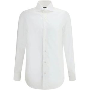 Finamore, Heren, Overhemden, Wit, Maat: 2XL