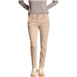 Mason's, Dames, Broeken, Beige, Maat: S Satijn,