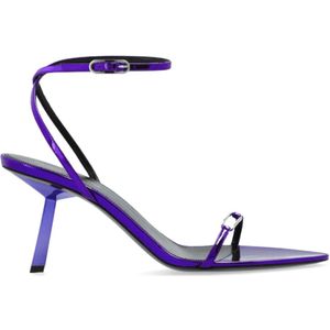 Saint Laurent, Dames, Schoenen, Paars, Maat: 38 1/2 EU Leer,