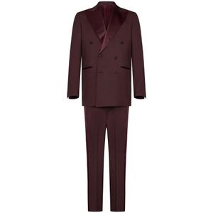 Franzese Collection, Heren, Pakken, Rood, Maat: 2XL Zijde,