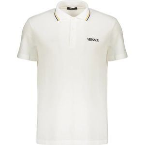 Versace, Heren, Tops, Wit, Maat: L Katoen,