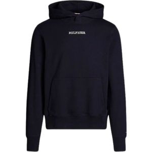 Tommy Hilfiger, Heren, Sweatshirts & Hoodies, Blauw, Maat: 2XL Katoen,