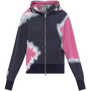 A Bathing Ape, Dames, Sweatshirts & Hoodies, Blauw, Maat: S Katoen,