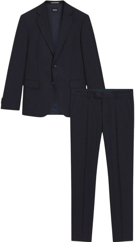 Slim fit pak van zuivere scheerwol, model 'H-HUGE'