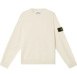 Stone Island, Heren, Truien, Beige, Maat: L Katoen,