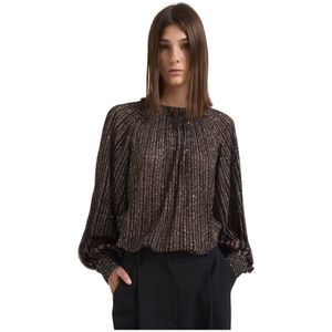 Missoni, Dames, Blouses & Shirts, Veelkleurig, Maat: S Lame,