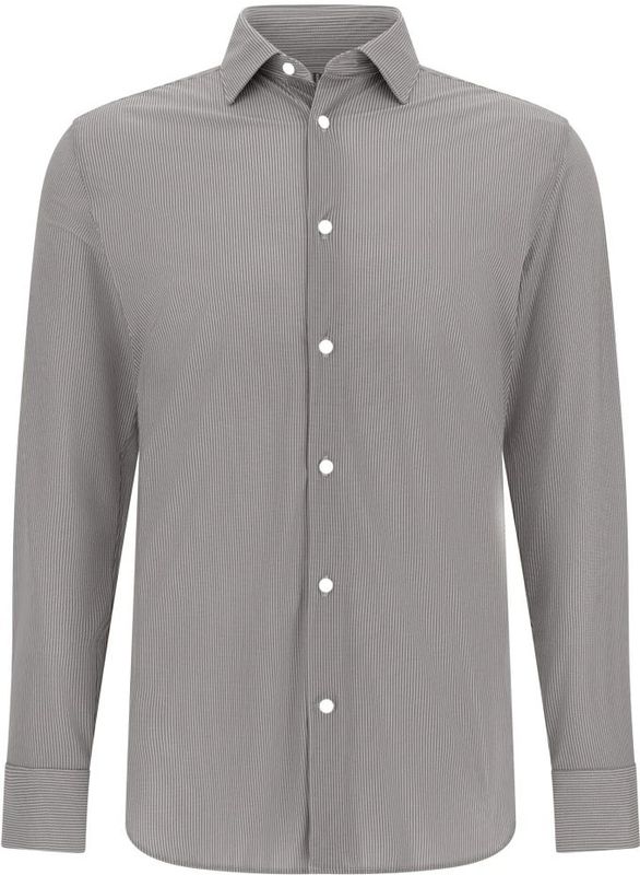 Boggi Milano - B Tech - Overhemd - Bruin - Nylon