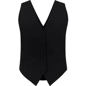 Nina Ricci, Dames, Jassen, Zwart, Maat: S Katoen,