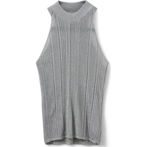 Sofie Schnoor - Inayasw Top - Grijs - Dames - Mouwloos - Pailletten