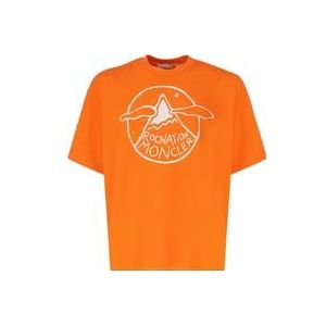 Moncler T-Hemden , Orange , Heren , Maat: S