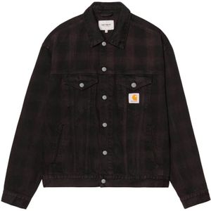 Carhartt Wip, Heren, Jassen, Zwart, Maat: L Katoen,