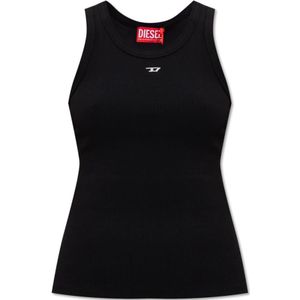 Diesel, Dames, Tops, Zwart, Maat: XS