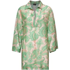 Etro, Dames, Blouses & Shirts, Veelkleurig, Maat: S Katoen,