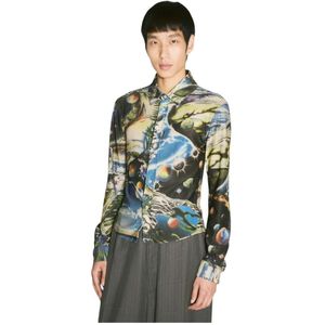 Martine Rose, Heren, Overhemden, Veelkleurig, Maat: S Polyamide,