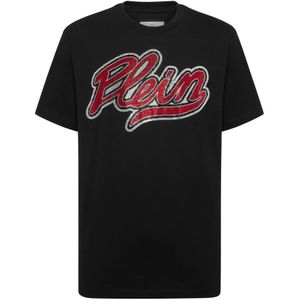 Philipp Plein, Heren, Tops, Zwart, Maat: L Katoen,