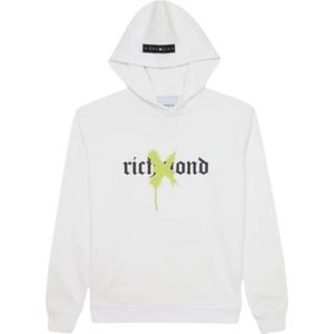 John Richmond, Dames, Sweatshirts & Hoodies, Wit, Maat: 2XL Katoen,