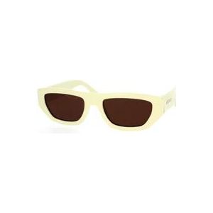 Gucci Stijlvolle Gg1134S 003 Zonnebril , White , unisex , Maat: 53 MM