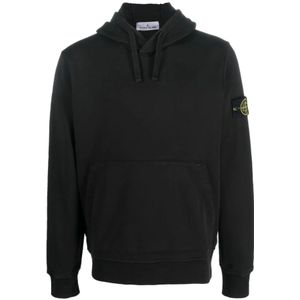 Stone Island, Heren, Sweatshirts & Hoodies, Zwart, Maat: M Jersey,