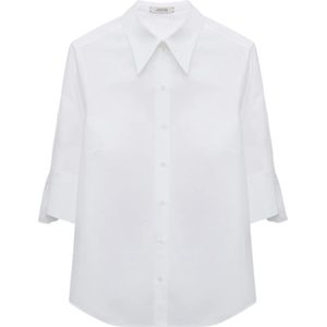 Dorothee Schumacher, Dames, Blouses & Shirts, Wit, Maat: L Katoen,