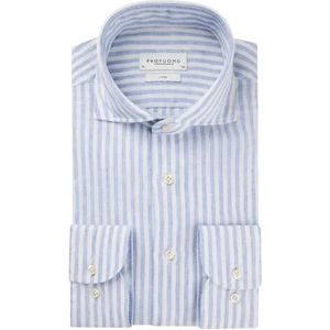 Profuomo, Heren, Overhemden, Veelkleurig, Maat: 3XL Linnen,