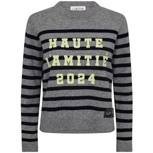 Haute L'Amitié, Dames, Truien, Grijs, Maat: XS Wol,