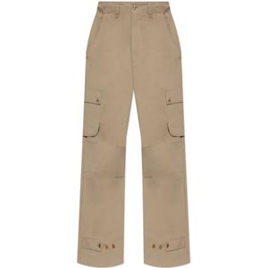 Dolce & Gabbana, Heren, Broeken, Beige, Maat: S Katoen,