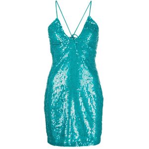 P.a.r.o.s.h., Dames, Jurken, Blauw, Maat: XS