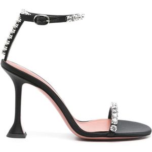 Amina Muaddi - Zwarte Strappy Sandalen - Dames
