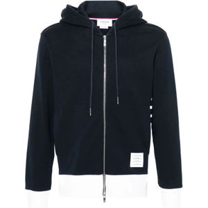 Thom Browne, Heren, Sweatshirts & Hoodies, Blauw, Maat: L