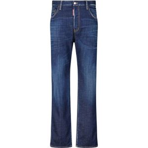 Dsquared2, Heren, Jeans, Blauw, Maat: M Denim,