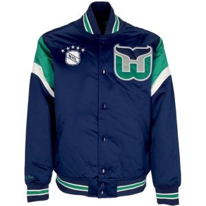 Mitchell & Ness, Heren, Jassen, Blauw, Maat: M Poliester,