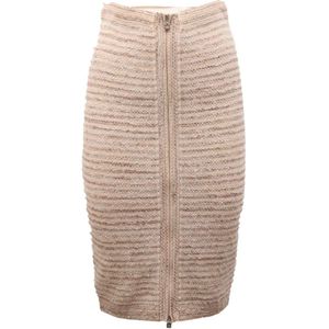 D.Exterior, Dames, Rokken, Beige, Maat: XS Wol,