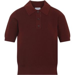 Burberry, Dames, Truien, Rood, Maat: XS Wol,