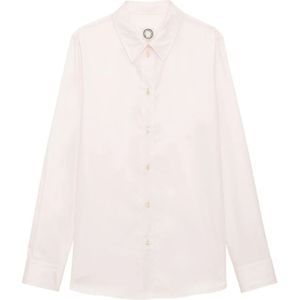 Ines de la Fressange Paris, Dames, Blouses & Shirts, Roze, Maat: L Katoen,