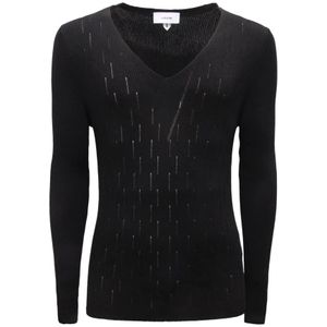 Lardini, Heren, Truien, Zwart, Maat: S Katoen,