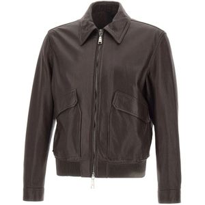 Tagliatore, Heren, Jassen, Bruin, Maat: L Leer,