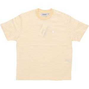 Carhartt Wip, Dames, Tops, Geel, Maat: M Katoen,