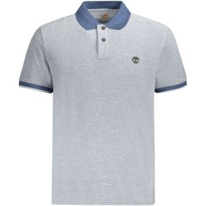 Timberland, Heren, Tops, Blauw, Maat: S Katoen,