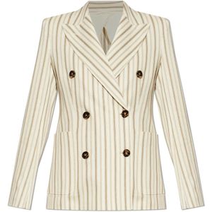 Max Mara, Dames, Jassen, Beige, Maat: M Katoen,