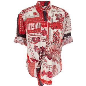 Isabel Marant Étoile, Dames, Blouses & Shirts, Veelkleurig, Maat: XS Katoen,