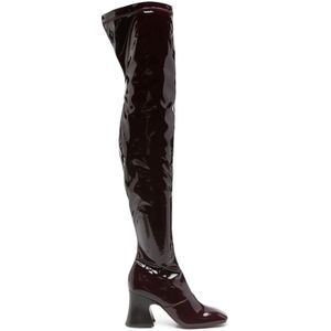 Chloé, Dames, Schoenen, Rood, Maat: 39 1/2 EU Leer,