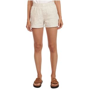 Zadig & Voltaire, Dames, Korte broeken, Beige, Maat: 2XS Leer,