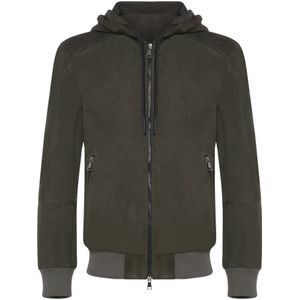 Franzese Collection, Heren, Jassen, Groen, Maat: S Wol,