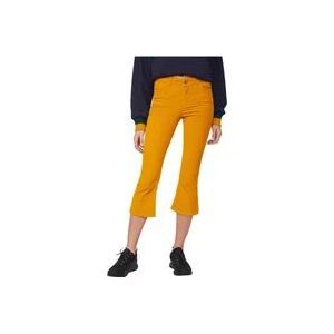 Twinset Flare Corduroy Broek Mosterdgeel , Yellow , Dames , Maat: W25