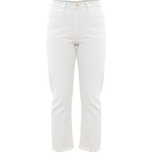 Kocca, Dames, Jeans, Wit, Maat: W24 Katoen,