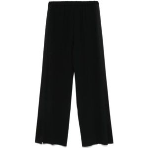Forte Forte, Dames, Broeken, Zwart, Maat: XS Satijn,